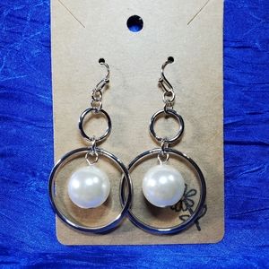 Hoops and loops, those Pearl Earrings scream Yes!!